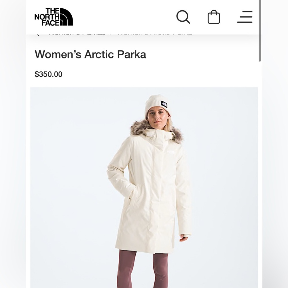 The North Face Women's Arctic Parka - Off-White